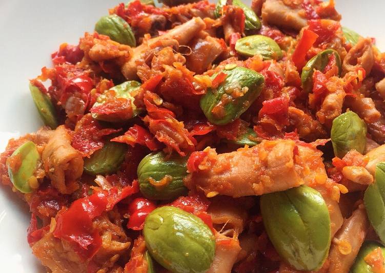 gambar untuk resep makanan Balado Cumi Asin Pete