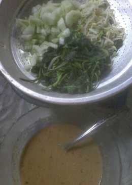 Sego pecel/nasi pecel homemade