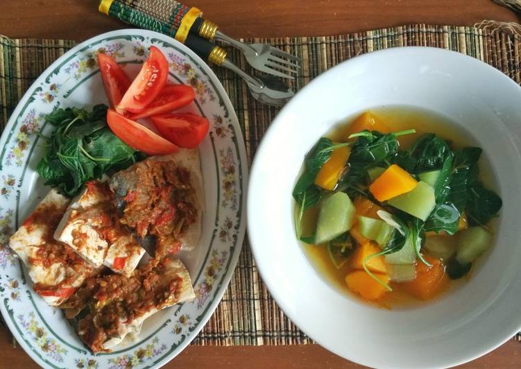 gambar untuk resep makanan Diet Diary #2 ; Sayur Bening & Bandeng Tahu Penyet