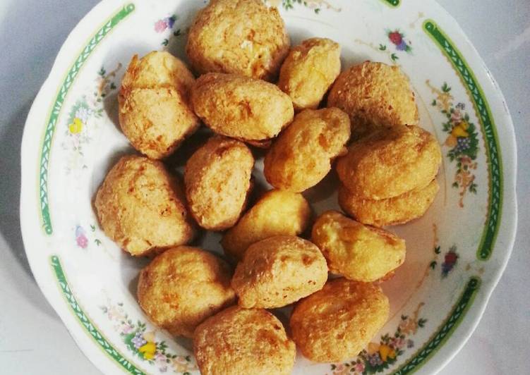 bahan dan cara membuat Bola Tahu Udang Goreng