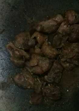 Goreng asem ati ampela ayam..