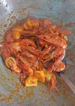 Udang asam manis pedas