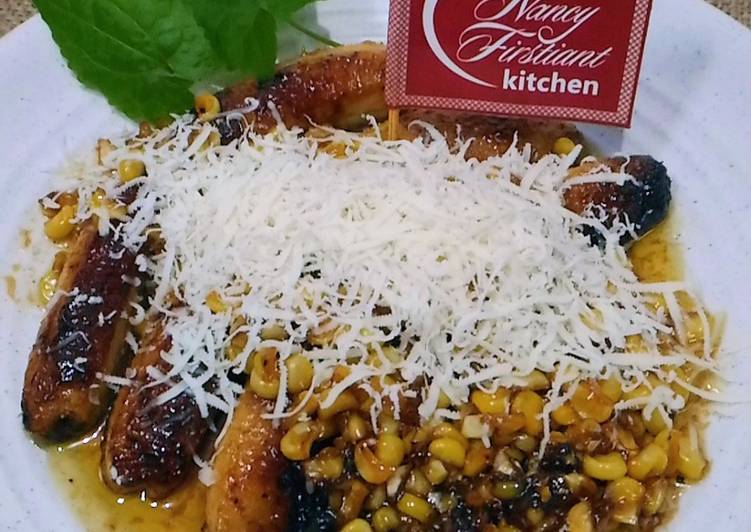 resep Pisang Bakar Saus Jagung Karamel Tabur Keju #indonesiamemasak #pisang #jagung