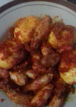 Telur balado cumi asin