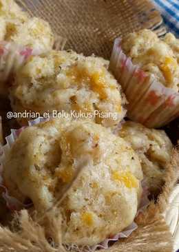 Bolu Kukus Pisang (Eggless, No Mixer) #rabubaru