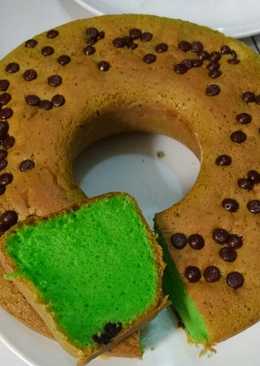 Bolu pandan choco chips