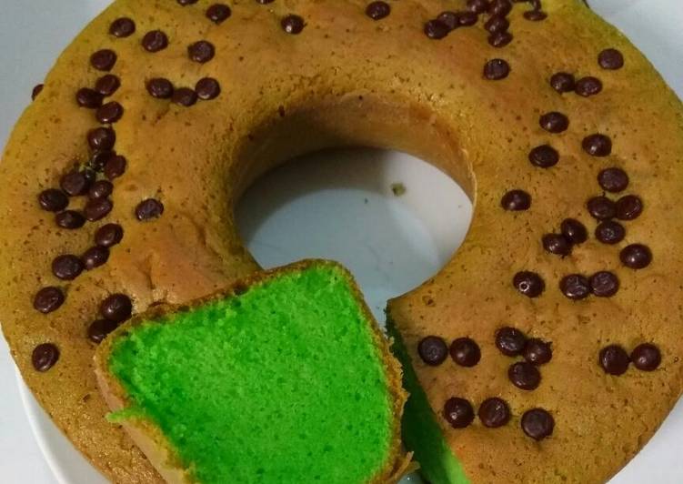 gambar untuk resep makanan Bolu pandan choco chips