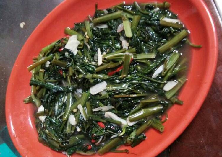 resep masakan Tumis Kangkung Pemula