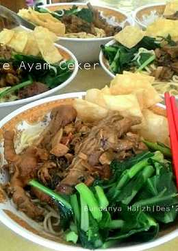 Mie ayam ceker (home made~ sehat)