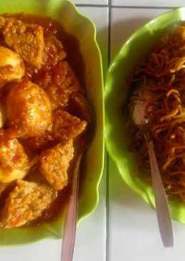 Balado Telur Tempe & Mie Goreng Jawa