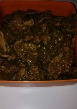 Tumis daging cabe ijo