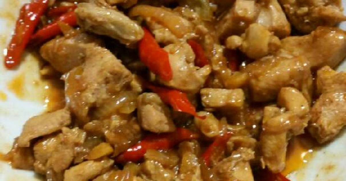 Resep Ayam ala kungpao ala Selly Akbar