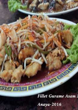 Gurame Siram Saus Asam Manis yang segeeer banget