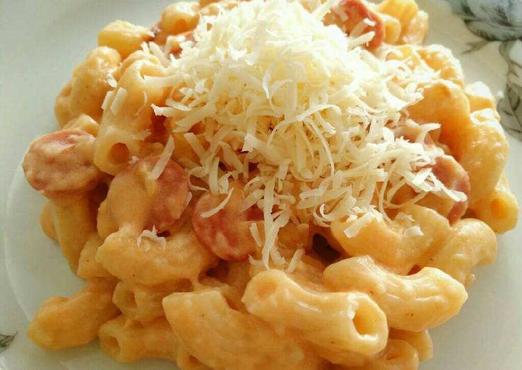 resep lengkap untuk Cheesy maccaroni