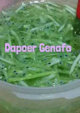Menu Berbuka "Es timun Serut with biji selasih"