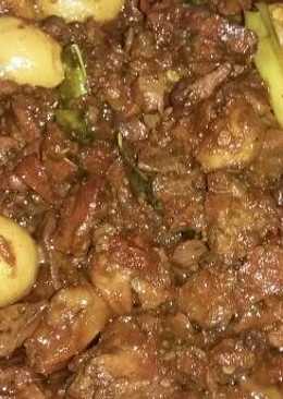 Ati ampela +telor puyuh mercon