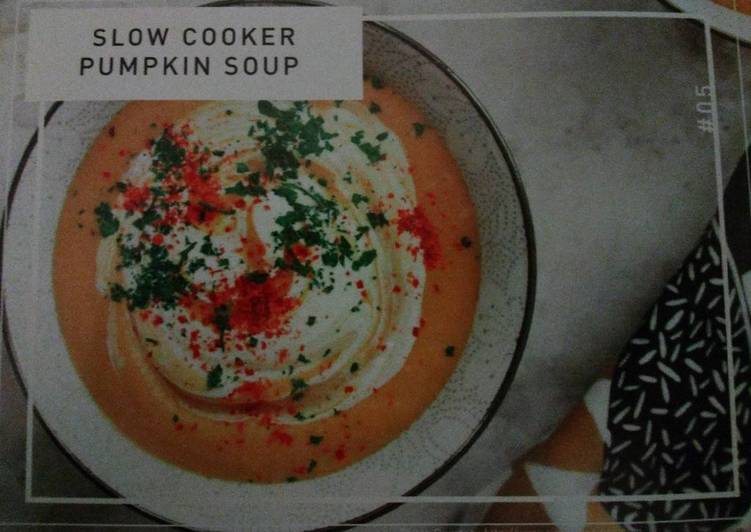 gambar untuk resep makanan Slow cooker pumpkin soup