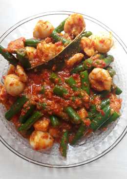 Buncis udang puyuh pedas