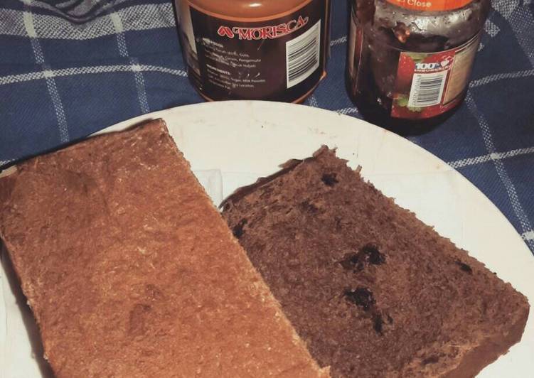 cara membuat Roti Tawar Coklat