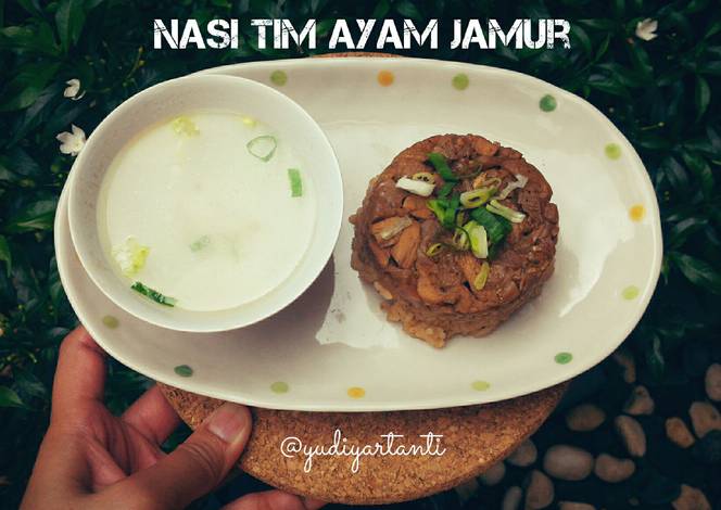 Resep Nasi Tim Ayam Jamur oleh Yudiyartanti Indrawan - Cookpad