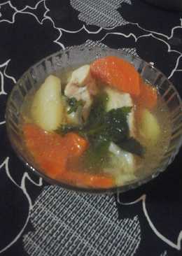 Sop sayur sayap ayam (superr simple)