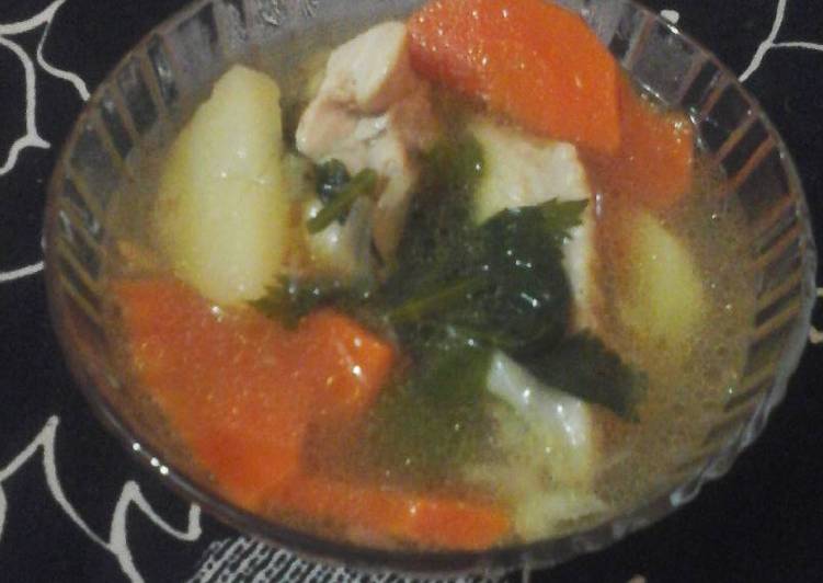 resep masakan Sop sayur sayap ayam (superr simple)