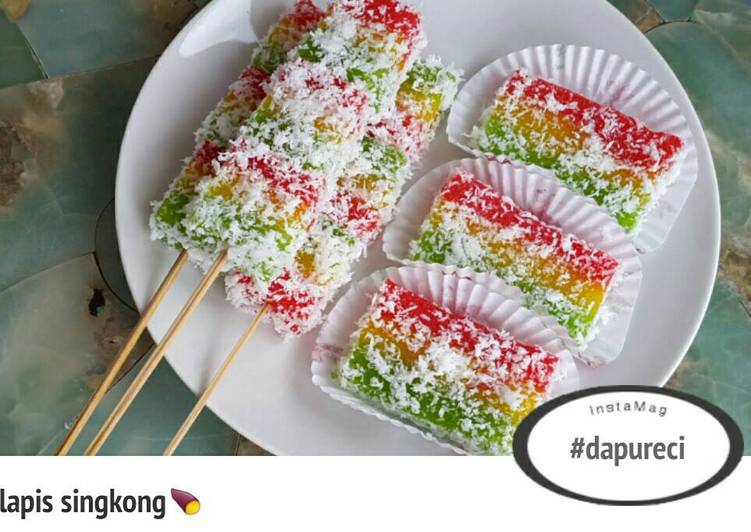 gambar untuk resep makanan Lapis singkong aka sentiling