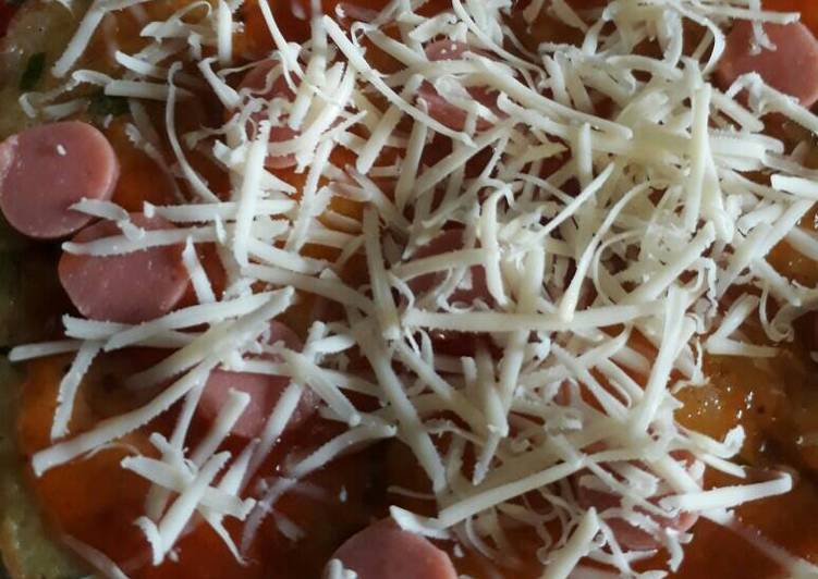 resep masakan Pizza nasi teflon