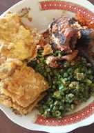 Belut penyet dan kacang panjang A la Ku