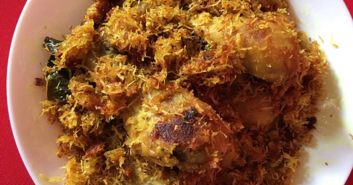 295 resep ayam serundeng ayam bumbu enak dan sederhana 