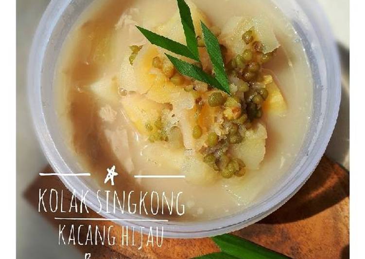 gambar untuk resep makanan Kolak singkong kacang ijo