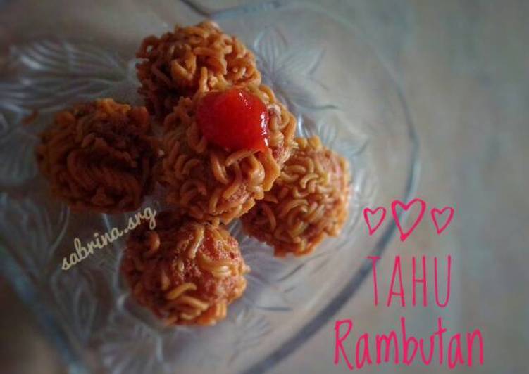 resep makanan Tahu Rambutan Cemilan Kekinian ??