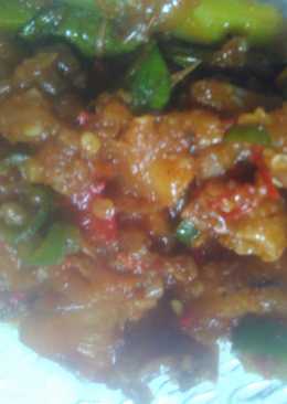 7) Ayam kecap pedas manis cabe ijo