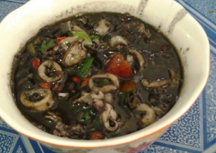 resep Oseng Cumi hitam