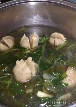 Sayur Bening Bakso Ayam Ala Anak Kos