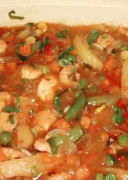 udang mentega asam manis