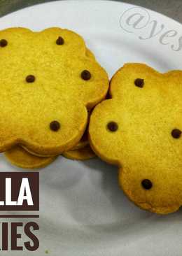 Vanilla Cookies with Chocolate Chips - Kukis/Kue Kering Vanila