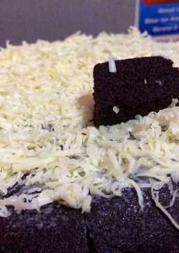 Brownies ketan hitam tanpa mixer