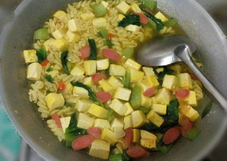 resep makanan Sup Sawi Makaroni