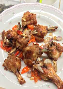 Ayam goreng kering cabe garam 