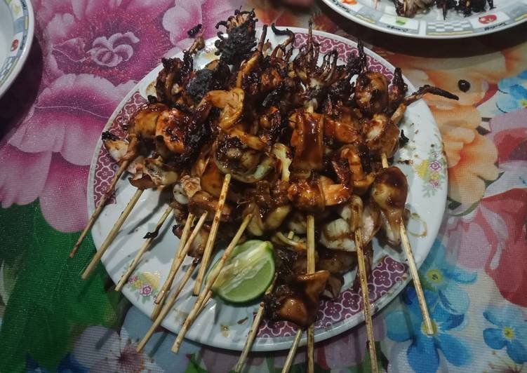 Resep Sate seafood bakar oleh thenty Cookpad