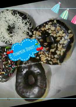 Donat Empuk nan Lembut (Pumpkin Donut) aka Donat Labu Kuning