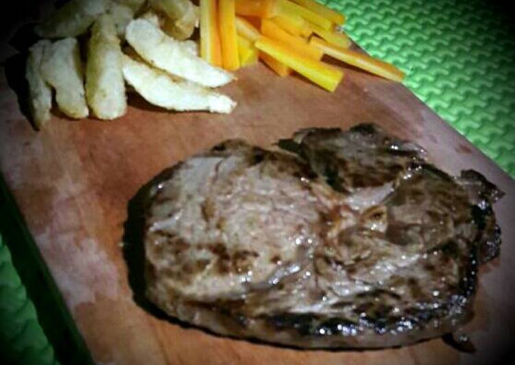 gambar untuk resep makanan Home made Steak daging sapi