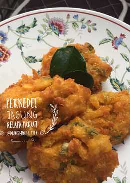 Perkedel jagung kelapa parut