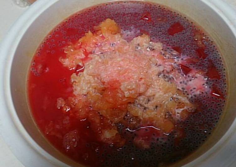 resep ES Darah Merah (Buat Buka Puasa)