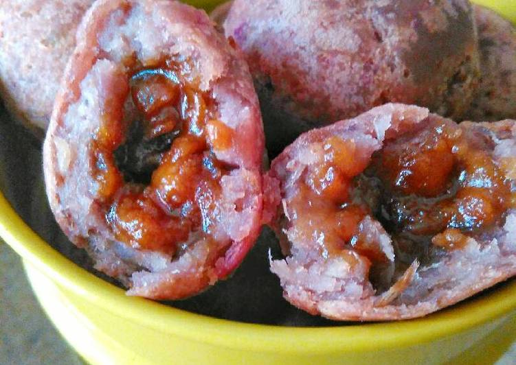 resep masakan Bola ubi jalar isi gula merah