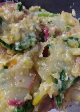 Seblak kerupuk sosis pokcoy