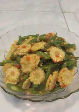 Oseng" buncis baby corn