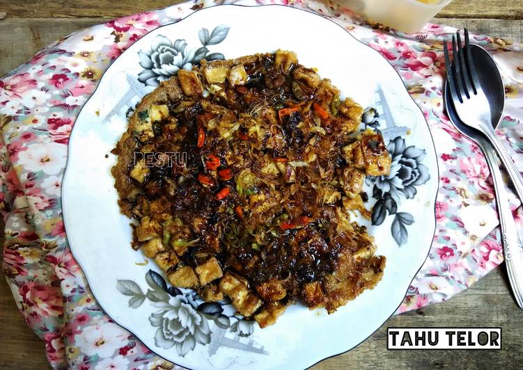 Resep TAHU TELOR PETIS By Rachma Esty Utami