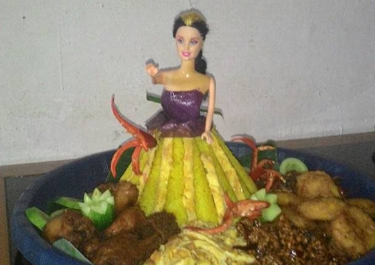 Resep Tumpeng barbie Oleh wida kusuma dewi